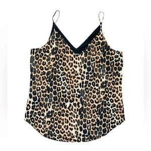 Express NWT Women’s Leopard Print Sleeveless Blouse Top